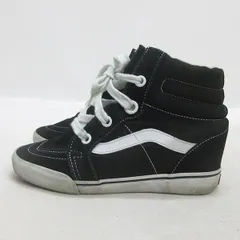 H■【US8】バンズ/VANS インヒールスニーカー 末＾ド×キャンバス/黒/LADIES■9【中古】