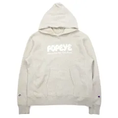 POPEYE BEAMS Champion グレーパーカー POPEYE × BEAMS × Championパーカー グレー - メルカリ