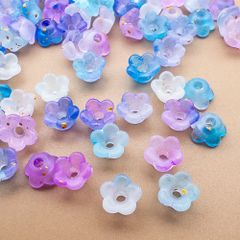 ＊5g 約100個UP＊ 極小 フラワーキャップ 花 ビーズキャップ アクリルビーズ bc095