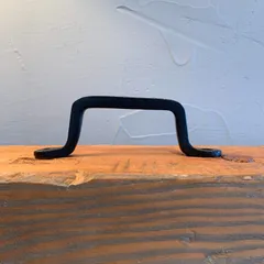 【新品未使用】アイアンハンドル 取っ手 コの字型 シンプル DIY リメイク 黒のサムネイル