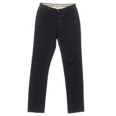 【中古】アクネ ACNE ストレッチコットン チノパンツ ブラック【サイズ46】【メンズ】