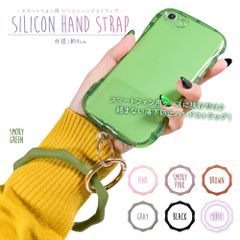 シリコンハンドストラップ バンブー型 スマートフォン スマホ 落下防止