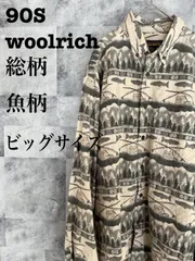 【希少】WOOL RICH ウールリッチ ビッグサイズ　総柄シャツ