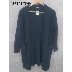◇ FREAK'S STORE フリークスストア ウール 長袖 ニット カーディガン サイズF ネイビー系 レディース 【中古】 【1101280004395】