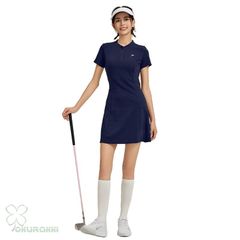 ゴルフ ジーフォア ワンピース 半袖 レディース ウェア（Lサイズ