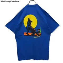 古着 90s マルボロ コヨーテ イヌ 半袖 シャツ 銘柄 企業 ブラック 黒⑦ Yahoo!オークション - 90s ビンテージ ウールフ コヨーテ