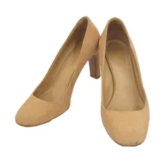 美品 バリー BALLY 現行ロゴ ヘリンボーン柄 スエードレザー パンプス ラウンドトゥ 36 23cm