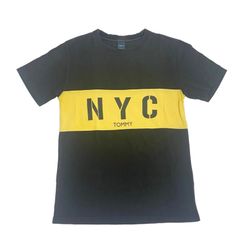 【USED・古着】TOMMY トミー S/S T-SHIRTS 半袖 NYC ニューヨーク BLACK ブラック Mサイズ