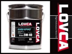 送料無料LOVCA EUROSPORT 5W-40/20L日本製100%化学合成