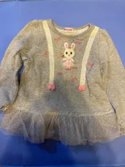 美品ミキハウスうさ子薄手のトレーナーチュニック110定価12500円