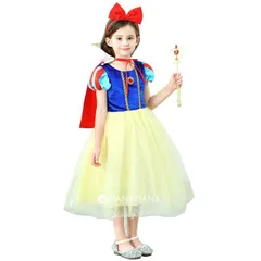 プリンセスドレス 子供 キッズ 子供用 スノーホワイト プリンセス ドレス 白雪 お姫様 姫 セット コスプレ ハロウィン 衣装 子供 女の子 おもちゃ 仮装 コスチューム クリスマスプレゼント 誕生日プレゼント しらゆきひめ 100 110 120 130