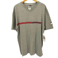 トミージーンズ tommy jeans 90-00S スター ライン S/S Vネック Tシャツ メンズ import：M 