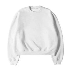 ALEXANDER WANG アレキサンダーワン スウェット サイズ:S / ワンポイント ラバーロゴ ヘビーウェイト スウェットシャツ (UNISEX CREWNECK SWEATSHIRT IN DENSE FLEECE) / ヘザーライトグレー【中古】のサムネイル