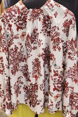 VIVAPRESTObyROBE ★2025新作　花柄プリントブラウス　トップス　日本製　春秋　定価17380円