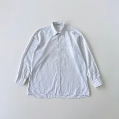 90s クリスチャンディオール ストライプ　ドレスシャツ　USA製　刺繍ロゴ　Christian Dior Plus de coton T1760 D7