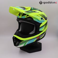 ZEALOT　マッドジャンパー2  GRAPHIC FLUO YELLOW/BLK-GREEN　Sサイズ　MJ0014　オフロードヘルメット