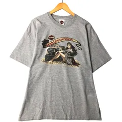 古着 00年代 ハーレーダビッドソン Harley-Davidson ピンナップガール モーターサイクル バイクTシャツ USA製 メンズXL相当/eaa584372のサムネイル