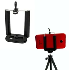 スマホホルダー 三脚アダプター 5.5-8.5cm 1/4インチネジ スマートフォン 固定 自撮り棒 iPhone Android[定形外郵便、送料無料]mer002