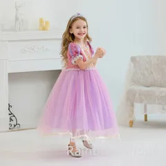 新品未使用プリンセス　コスプレドレス　Cosplay 塔の上のラプンツェル 子供 ドレス コスチュームhjsyd074