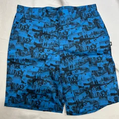 FTC エフティーシー　総柄　ブルー　ハーフパンツ　メンズ　L
