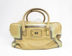 【送料無料】 ★ANYA HINDMARCH★ アニヤハインドマーチ ボストンバッグ レディース キャメル ベージュ ブラウン ゴールド ［759-371-1200_0550］