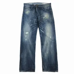 TOMMY HILFIGER DENIM デニムパンツ ジーンズ RYDER RONAN VINTAGE ダメージ ヴィンテージ加工 W36 インディゴブルー メンズ 【中古】