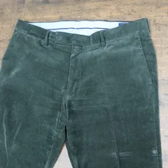 00s Vintage US古着☆Ralph Lauren ラルフローレン コーデュロイパンツ スリム SIZE W34 グリーン 00's 00年代 希少アイテム