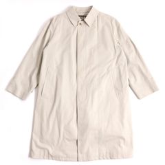 【ドンドン見直し】良品◆バーバリーロンドン 比翼仕立て ロゴボタン ライナー付き ステンカラーコート ベージュ 94-175-6 メンズ 正規品
