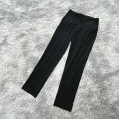 【完売】UNIQLO  ユニクロ  スラックス  (W76)  上品  カジュアル  メンズ  黒系  ブラック【送料無料】