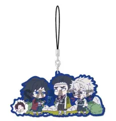 【中古】ストラップ(キャラクター) B.冨岡義勇＆悲鳴嶼行冥＆不死川実弥 わちゃっと!ラバーストラップ 「鬼滅の刃」