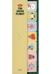 [중고] 노트 메모장 인덱스 첨부 메모 7 종 세트 THE GREEN PLANET [BT21]