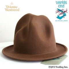 ヴィヴィアンウエストウッド ワールズエンド Vivienne Westwood Felt Mountain hat 限定 フエルト・マウンテン ハット ファレル(Moca ブラウン)