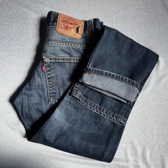 送料無料 即決 Levi's 511 W28 L32 00年代 スリム ストレート パンツ 5ポケット アメカジ カジュアル インディゴ メンズ リーバイス
