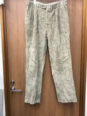ヴィンテージ  ワイド　アメリカ製　LLBEAN 太畝コーデュロイ　ツータックパンツ