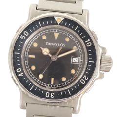 TIFFANY&CO. ティファニー L0711 ダイバー デイト ステンレス クォーツ メンズ 腕時計 正規品 / C665