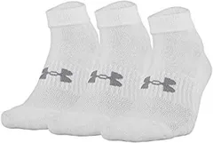Under Armour Training Cotton Lo Cut Socks 6-Pair White 2 Shoe Size: Mens 8-12 Womens 9-12