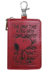 【三金商事】スマートキーケース スヌーピー レッド SN283