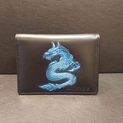 【新品・未使用】【正規取扱い】artherapie(アルセラピィ)　ネオドラゴンパスケース2つ折り(BLACK×BLUE)