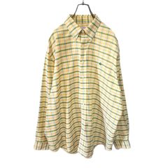 Brooks Brothers ブルックスブラザーズ メンズ XLサイズ チェック柄シャツ 長袖ボタンダウン 刺繍ロゴ