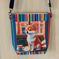 ★人気のハンドメイド★ショルダーバッグ〜柴犬