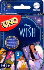 Mattel UNO ディズニーウィッシュカードゲーム 子供/大人/家族向け 映画にインスパイアされたデッキ&ルール付き 