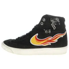 NIKE (ナイキ) BLAZER MID 77 VNTG Cleveland Rocks ブレイザー ミッド スニーカー フレイム ブラック/レッド US8/26cm DQ7635-001