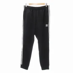 アディダスオリジナルス adidas originals トラックパンツ ジャージ スリーライン ロゴ刺繍 L 黒 ブラック CW1275 /JS ■MA