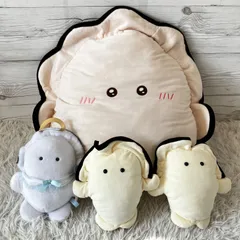 MEGAカキちゃんぬいぐるみ特大クッション  プライズ品非売品  求心フレンズ カキ  4点セット  4