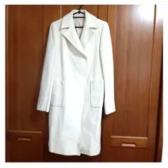 【en   quete】アン•ケート　アンゴラ混　レディースロングコート　size2