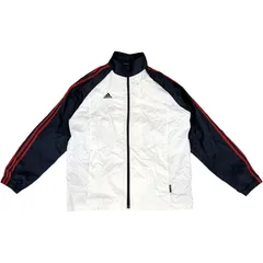 新品 adidas CLIMA PROOF WIND ウィンドブレーカー ジャケット XO ホワイト×レッド 大きいサイズ
