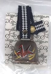 ☆新品未使用「送料込」色々取り付けられるお守りベル//折鶴⑨//Chari-bura チャリブラ//r100