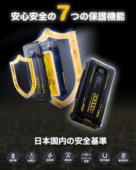 モバイルバッテリー PD20W QC22.5W 急速充電 真20,000mAh 3本ケーブル内蔵 5台同時充電 PSE技術適合品 LCD電量残量表示 iPad/iPhone/Android全種機器対応 軽量 機内持ち込み可能 安全設計回路保護のサムネイル