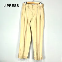 J.PRESS ジェイプレス 2タック チノパン ベージュのサムネイル