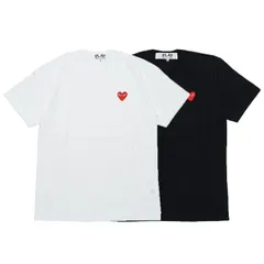 コムデギャルソン プレイ COMME des GARCONS PLAY AZ-T108 半袖 Tシャツ レッドハート メンズ ブランド ワンポイント ユニセックス redheart 無地 BLACK WHITE